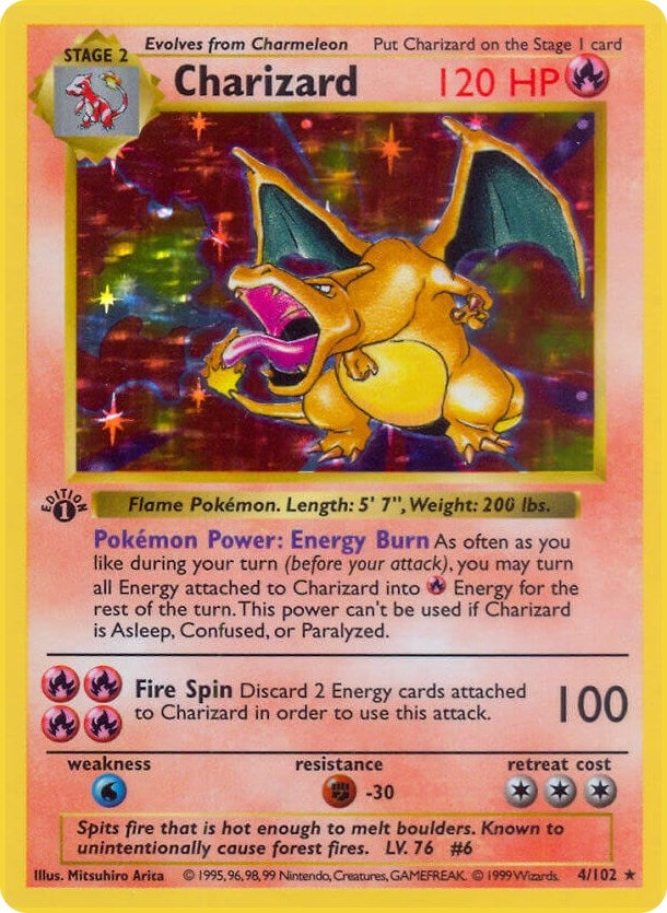 Charizard (004/102) (1st Edition Holofoil) [Base Set (Shadowless)]
