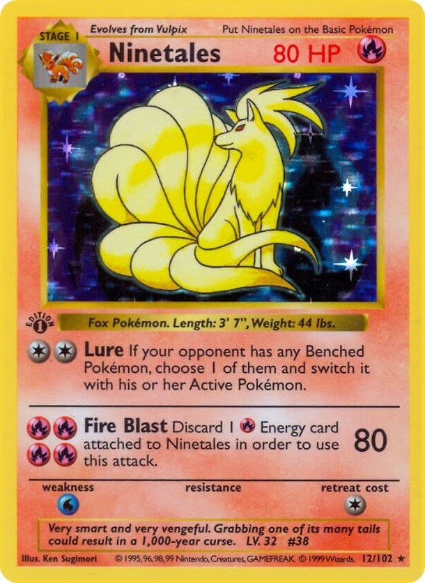 Ninetales (012/102) (1st Edition Holofoil) [Base Set (Shadowless)]