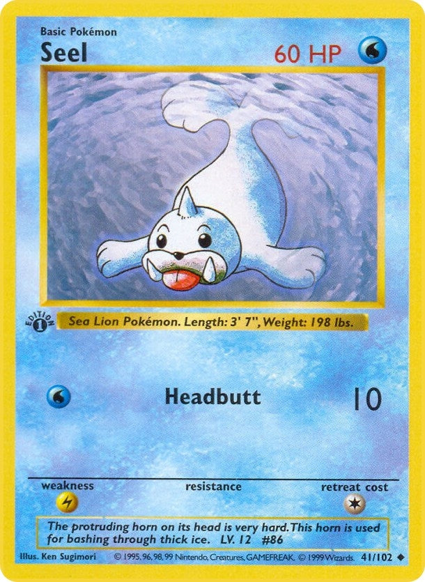 Seel (041/102) (1st Edition) [Base Set (Shadowless)]