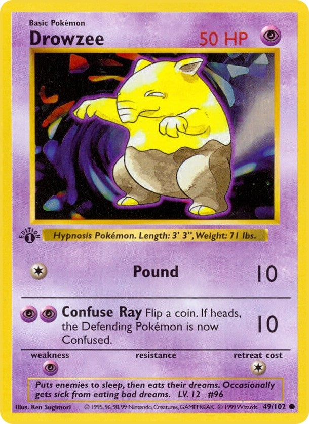 Drowzee (049/102) (1st Edition) [Base Set (Shadowless)]