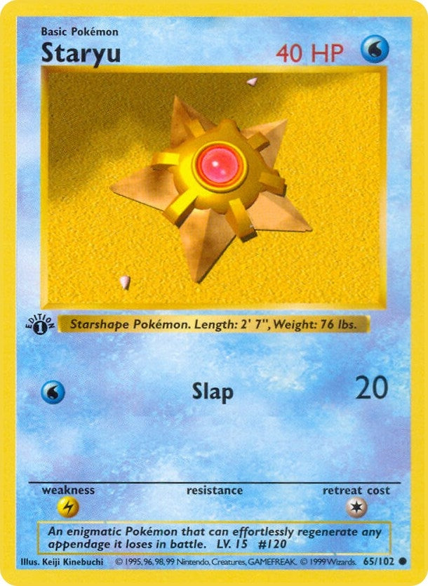 Staryu (065/102) (Unlimited) [Base Set (Shadowless)]