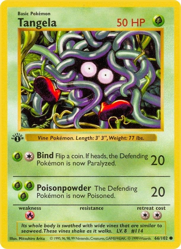 Tangela (066/102) (Unlimited) [Base Set (Shadowless)]