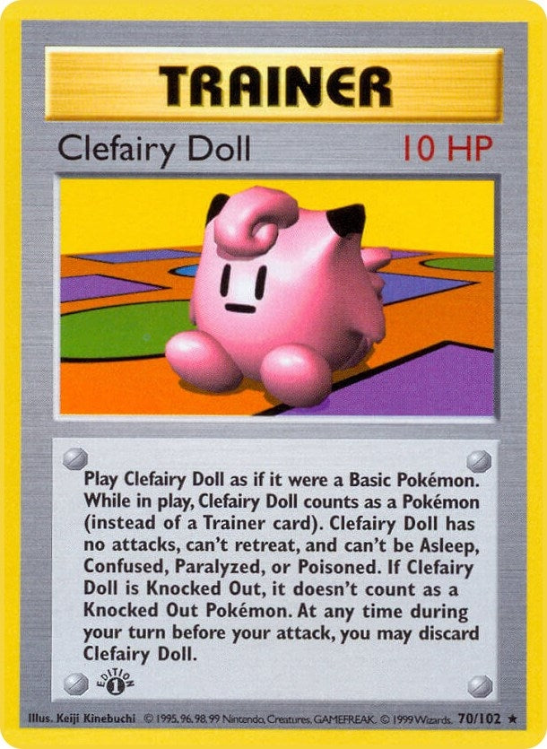 Clefairy Doll (070/102) (Unlimited) [Base Set (Shadowless)]