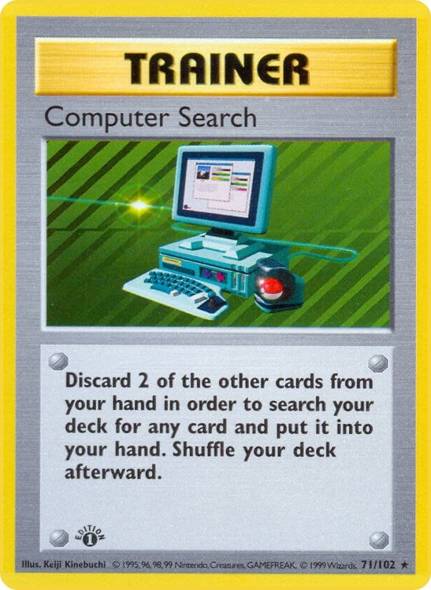 Computer Search (071/102) (1st Edition) [Base Set (Shadowless)]