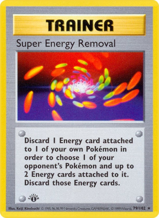 Super Energy Removal (079/102) (1st Edition) [Base Set (Shadowless)]