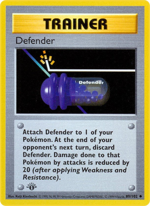 Defender (080/102) (1st Edition) [Base Set (Shadowless)]