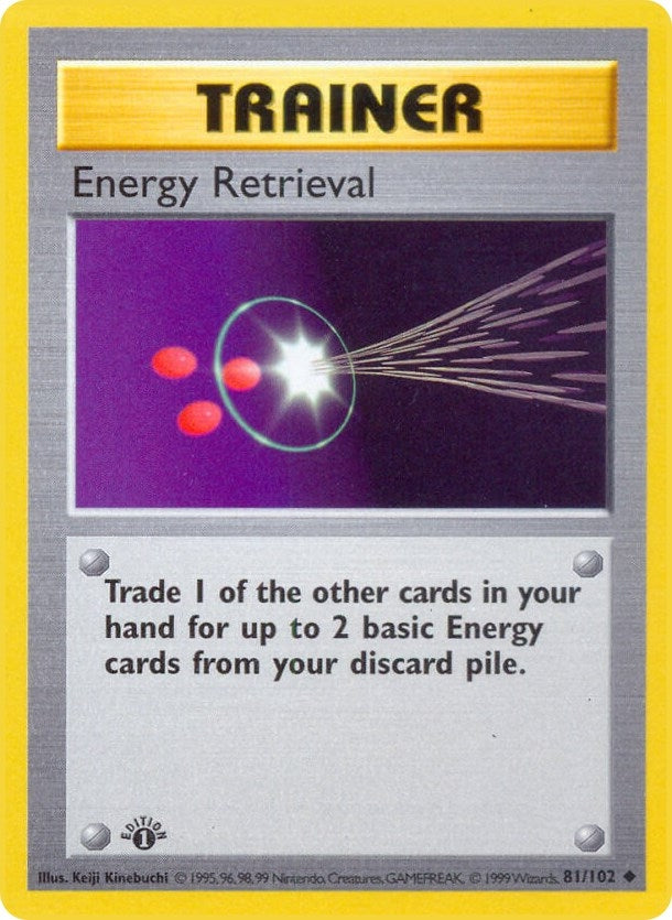 Energy Retrieval (081/102) (1st Edition) [Base Set (Shadowless)]