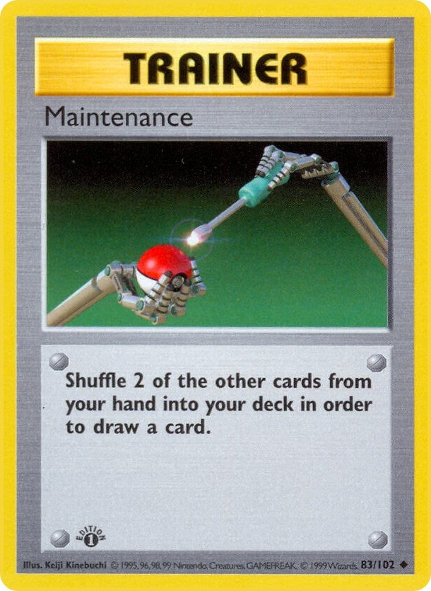 Maintenance (083/102) (Unlimited) [Base Set (Shadowless)]