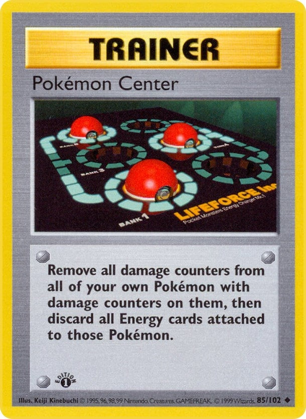 Pokemon Center (085/102) (1st Edition) [Base Set (Shadowless)]