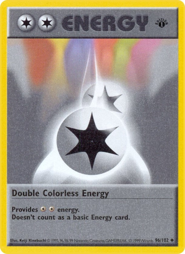 Double Colorless Energy (096/102) (1st Edition) [Base Set (Shadowless)]