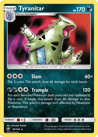 Tyranitar 087/168  - Holofoil