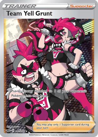 Team Yell Grunt (Full Art) 202/202  - Holofoil