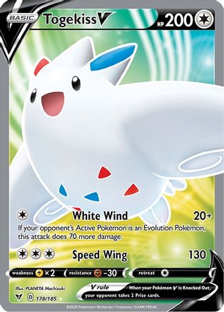 Togekiss V (Full Art) 178/185  - Holofoil