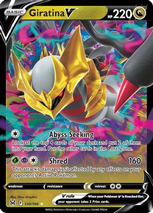 Giratina V 130/196  - Holofoil