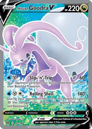 Hisuian Goodra V (Full Art) 187/196  - Holofoil