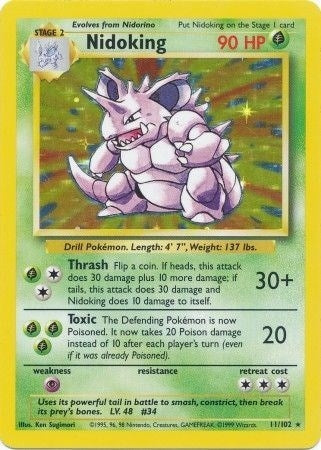 Nidoking (011/102) (Holofoil) [Base Set]