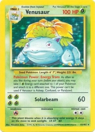 Venusaur (015/102) (Holofoil) [Base Set]
