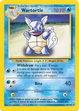Wartortle 042/102