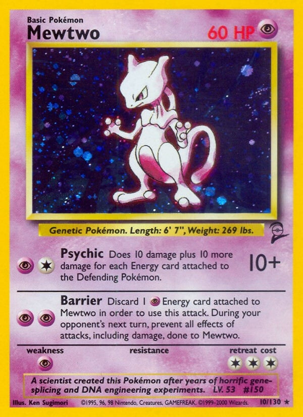 Mewtwo (010/130) (Holofoil) [Base Set 2]