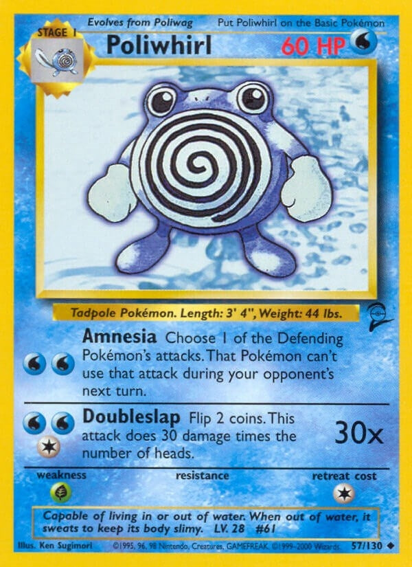 Poliwhirl (057/130) [Base Set 2]