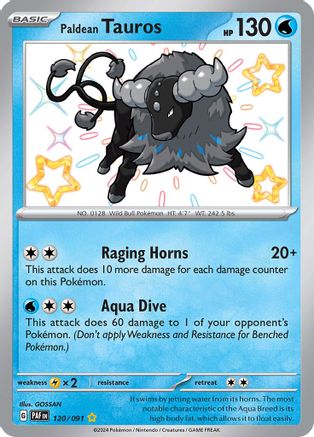 Paldean Tauros 120/091  - Holofoil
