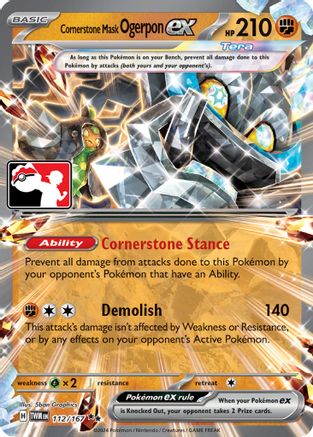 Cornerstone Mask Ogerpon ex 112  - Holofoil