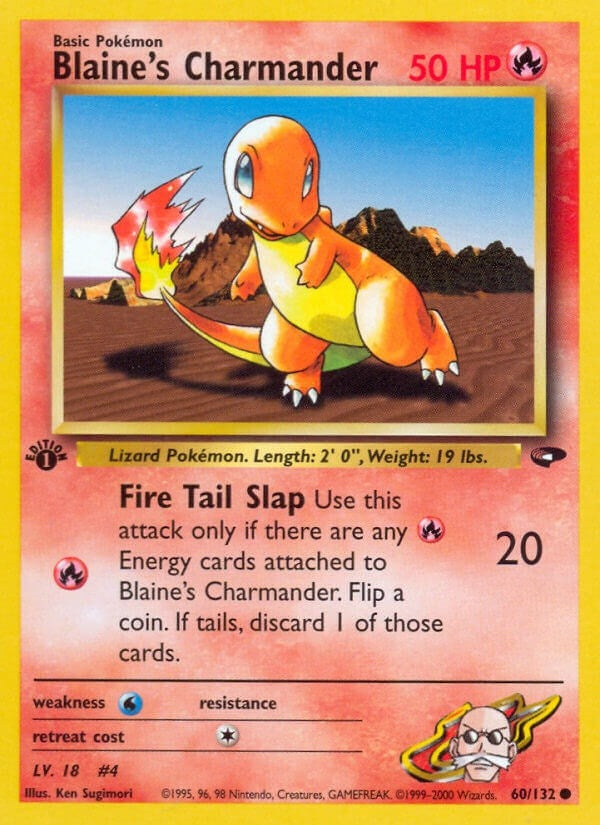 Blaine's Charmander (060/132) (Unlimited) [Gym Challenge]
