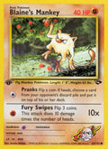 Blaine's Mankey (063/132) (1st Edition) [Gym Challenge]