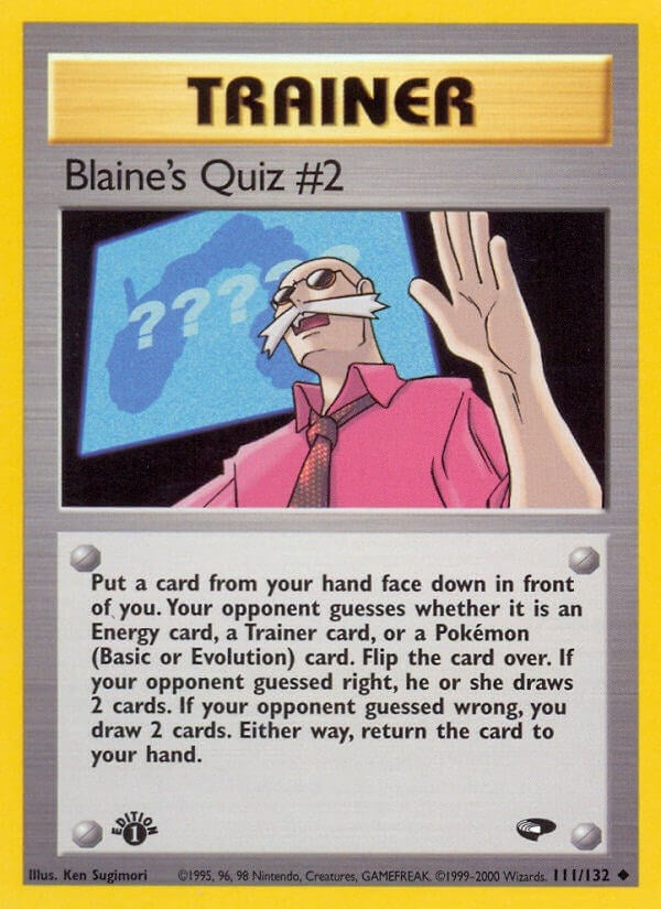Blaine's Quiz #2 (111/132) (Unlimited) [Gym Challenge]