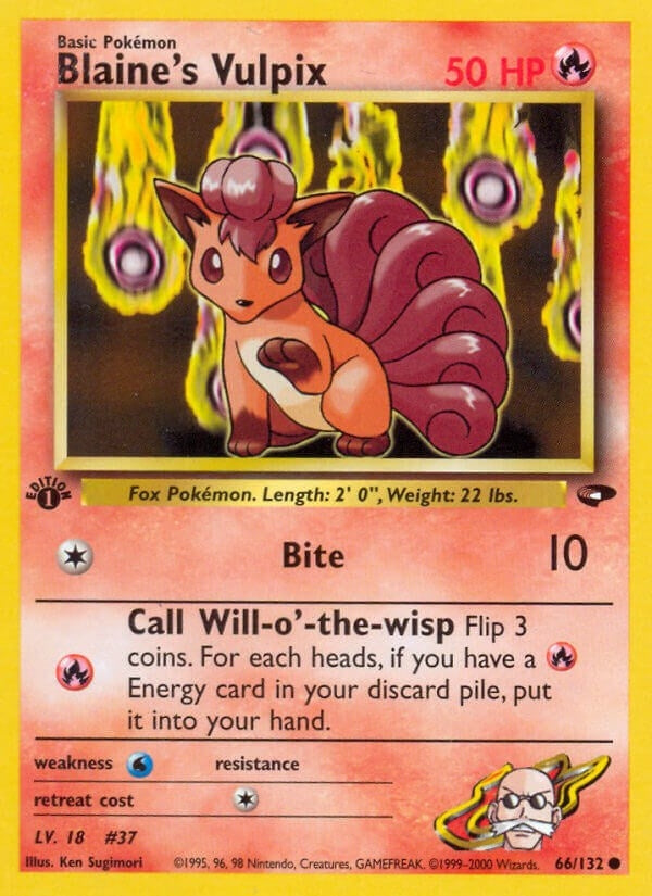 Blaine's Vulpix (066/132) (1st Edition) [Gym Challenge]