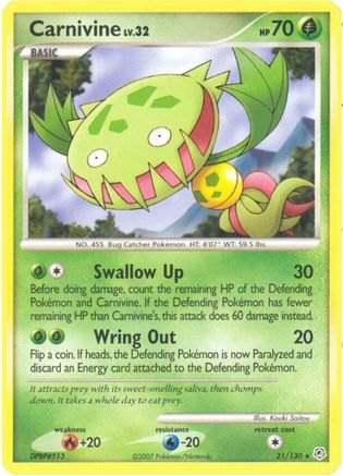 Carnivine 021  - Reverse Holofoil