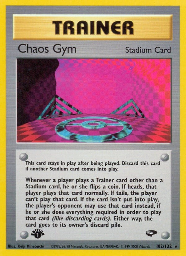 Chaos Gym (102/132) (1st Edition) [Gym Challenge]