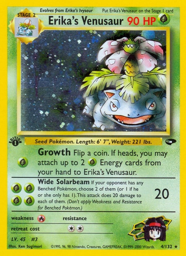 Erika's Venusaur (004/132) (1st Edition Holofoil) [Gym Challenge]