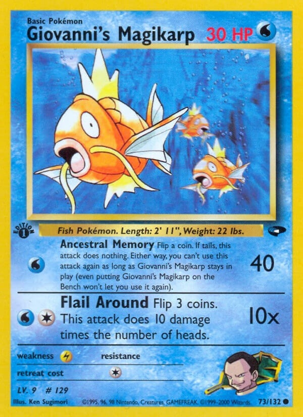 Giovanni's Magikarp (073/132) (1st Edition) [Gym Challenge]