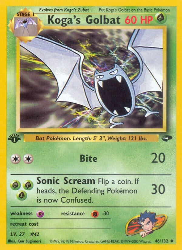 Koga's Golbat (046/132) (1st Edition) [Gym Challenge]