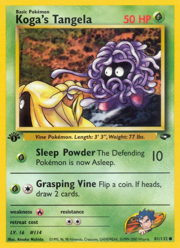Koga's Tangela (081/132) (1st Edition) [Gym Challenge]