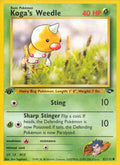 Koga's Weedle (082/132) (Unlimited) [Gym Challenge]