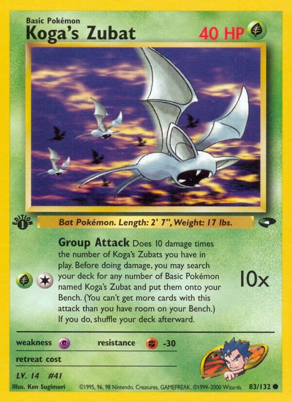 Koga's Zubat (083/132) (1st Edition) [Gym Challenge]