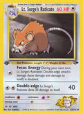 Lt. Surge's Raticate (053/132) (Unlimited) [Gym Challenge]