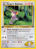 Lt. Surge's Rattata (085/132) (Unlimited) [Gym Challenge]