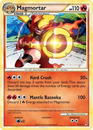Magmortar 016  - Reverse Holofoil