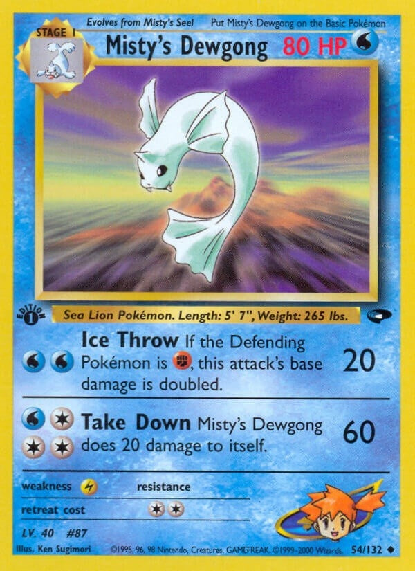 Misty's Dewgong (054/132) (Unlimited) [Gym Challenge]