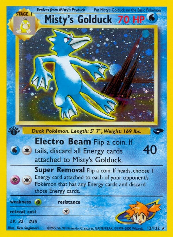 Misty's Golduck (012/132) (1st Edition Holofoil) [Gym Challenge]