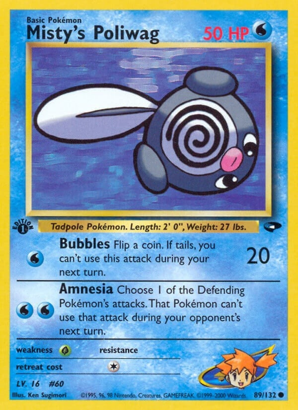 Misty's Poliwag (089/132) (Unlimited) [Gym Challenge]