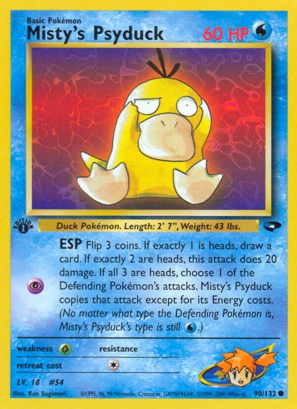 Misty's Psyduck (090/132) (1st Edition) [Gym Challenge]