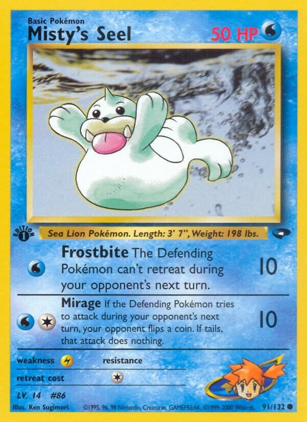 Misty's Seel (091/132) (1st Edition) [Gym Challenge]
