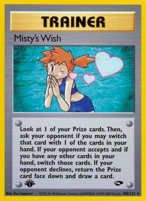 Misty's Wish (108/132) (Unlimited) [Gym Challenge]