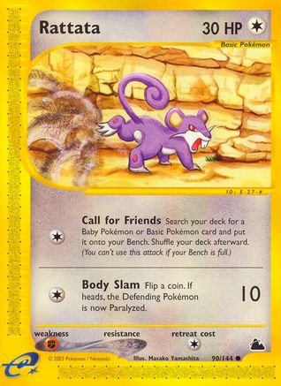 Rattata 090  - Reverse Holofoil