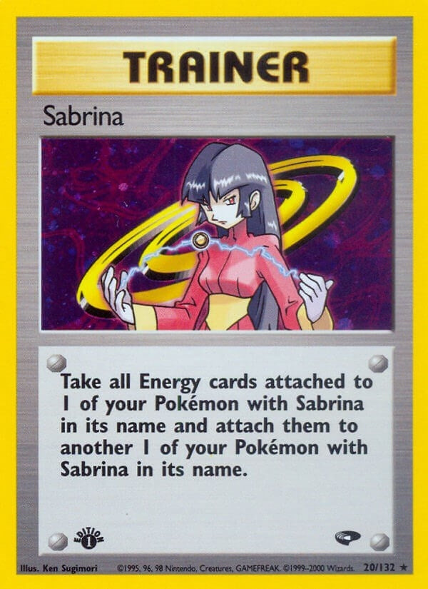 Sabrina (20) (020/132) (Unlimited Holofoil) [Gym Challenge]