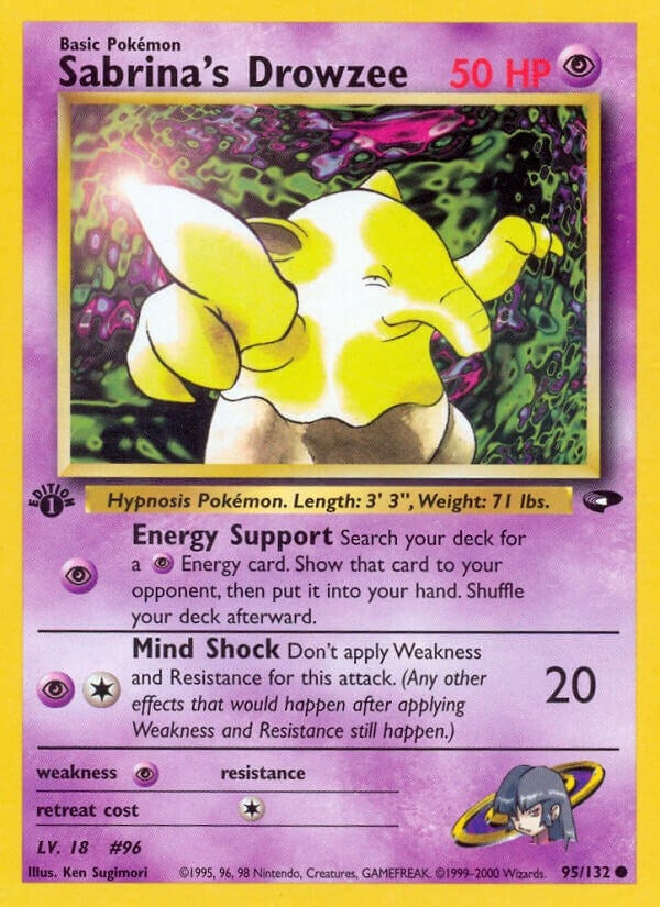 Sabrina's Drowzee (095/132) (1st Edition) [Gym Challenge]